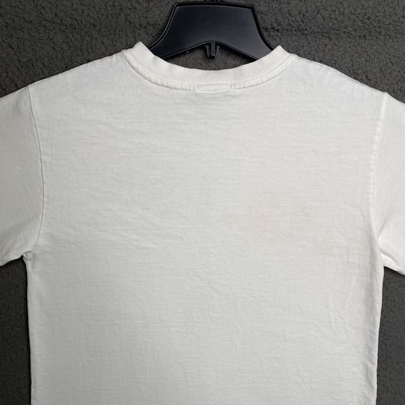 GUESS JEANS USA T-Shirt White Long Sleeve Womens Small Classic Spellout Logo - Picture 13 of 16